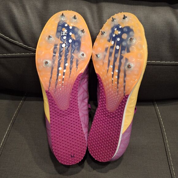 New Balance MD500 V8 Racing Track Spikes Shoes Purple Yellow Men Size 7.5 main image 5